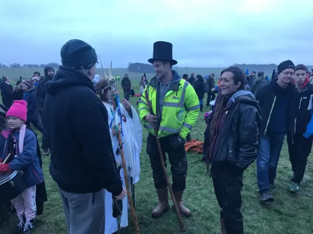 People at Stonehenge