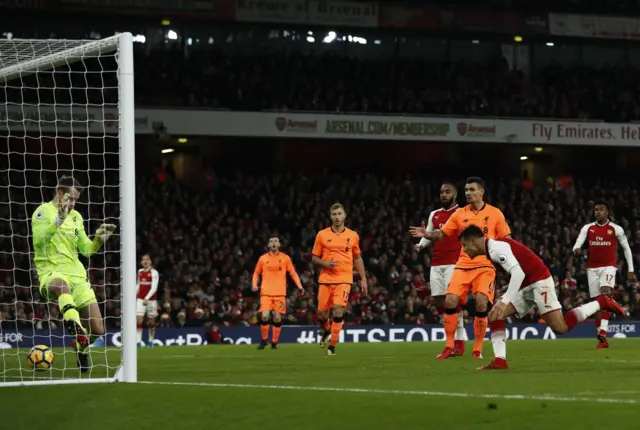 Sanchez scored Arsenal's first goal