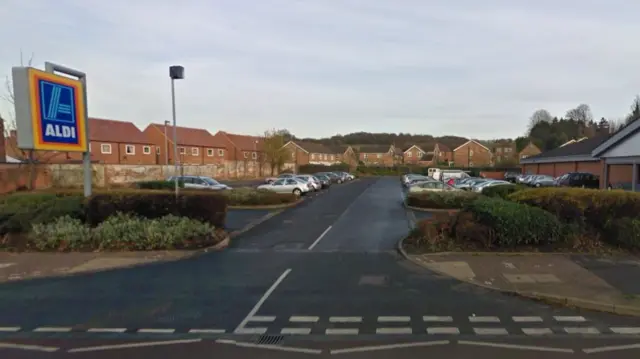 Aldi car park