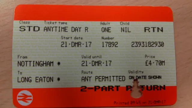 train ticket