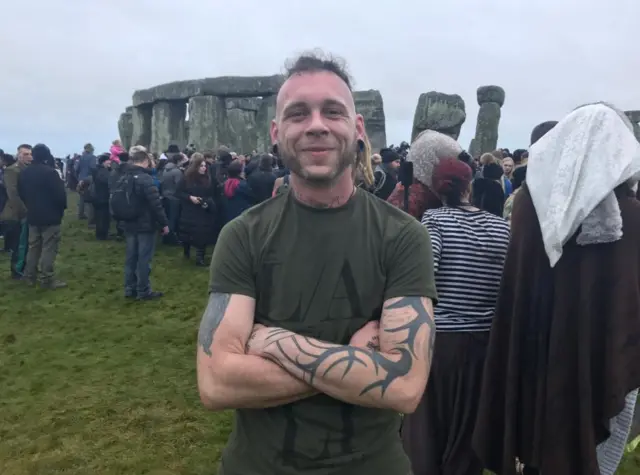 People at Stonehenge