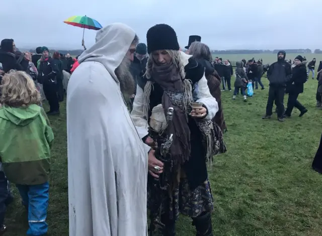 People at Stonehenge