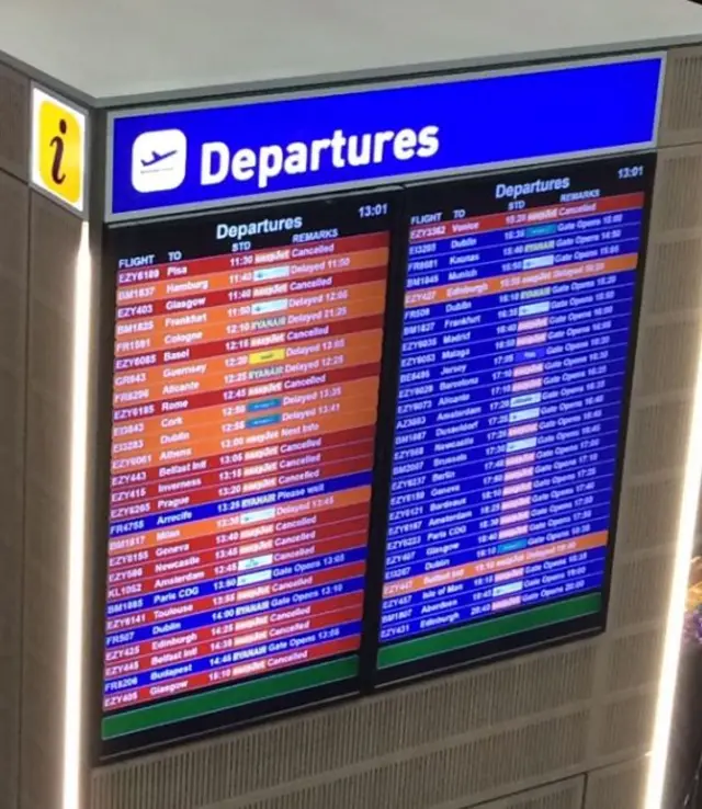 departures board