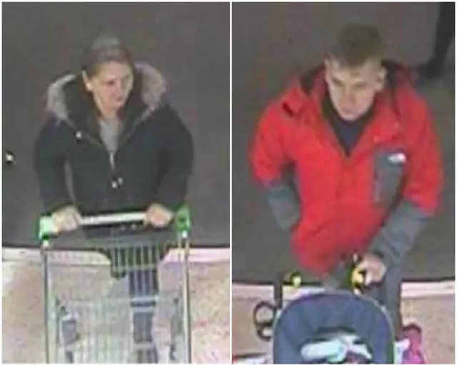 CCTV images of ASDA theft