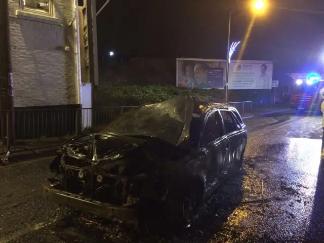 car fire