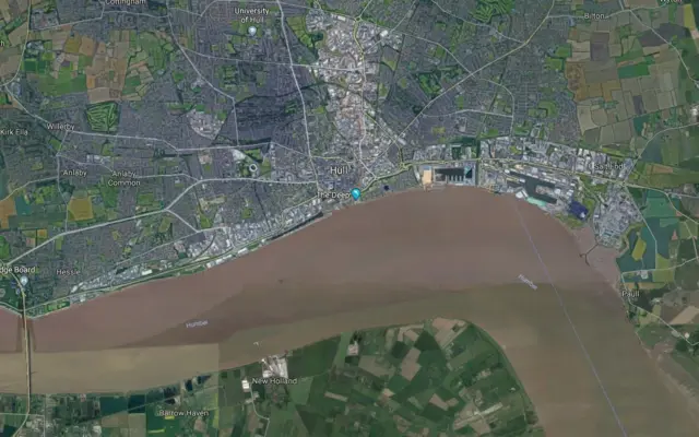 aerial view of Hull