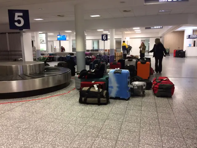 Luggage from cancelled flights