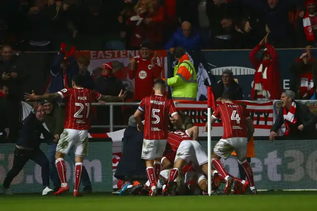 Bristol City celebrate