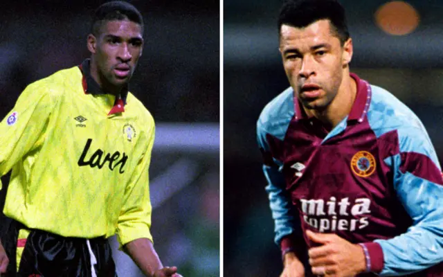 Brian Deane and Paul McGrath