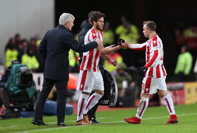 Ramadan Sobhi comes on for Xherdan Shaqiri