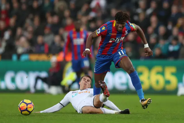 Wilfred Zaha of Crystal Palace