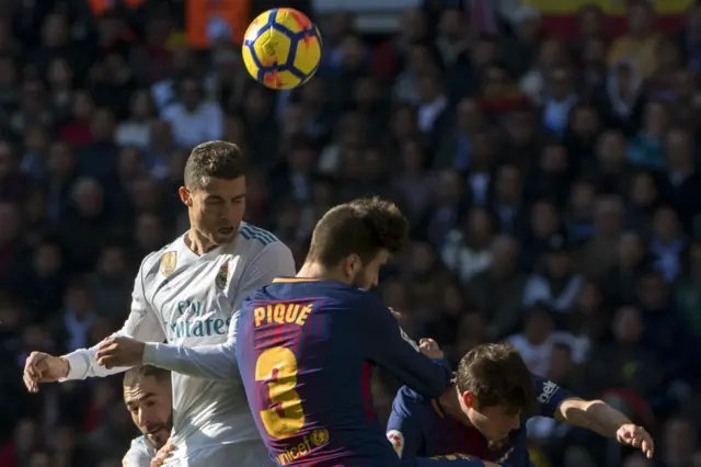 Ronaldo and Pique