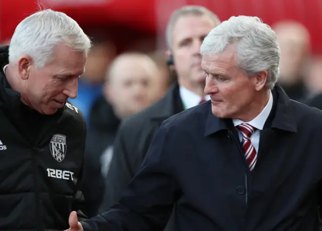 Mark Hughes and Alan Pardew