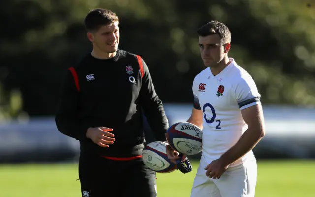 Owen Farrell and George Ford