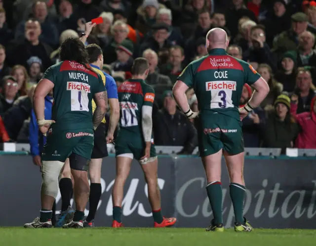 Jonny May begins the walk to the touchline