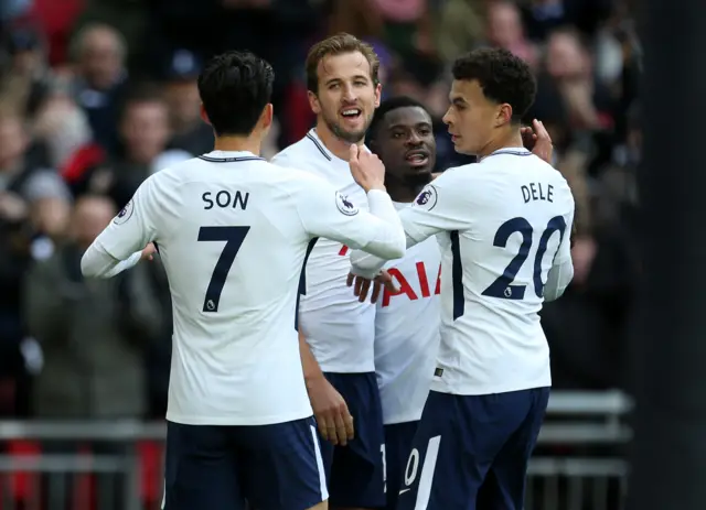 Harry Kane celebrates