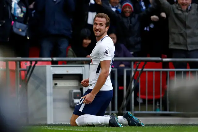 Harry Kane celebrates