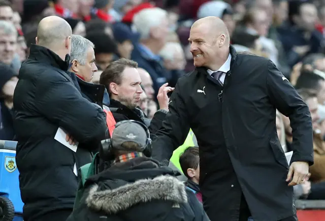 Sean Dyche and Jose Mourinho