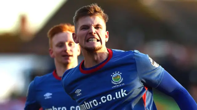 Cameron Stewart celebrates scoring at the Oval