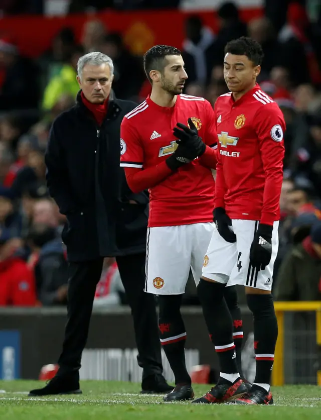 Henrikh Mkhitaryan and Jesse Lingard