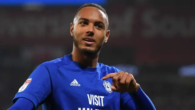 Cardiff City striker Kenneth Zohore