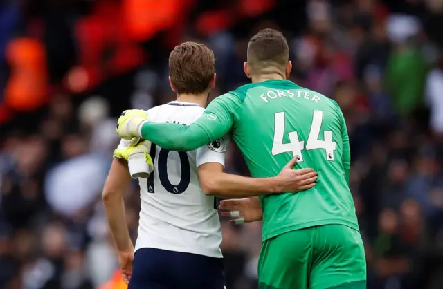 Harry Kane and Fraser Forster