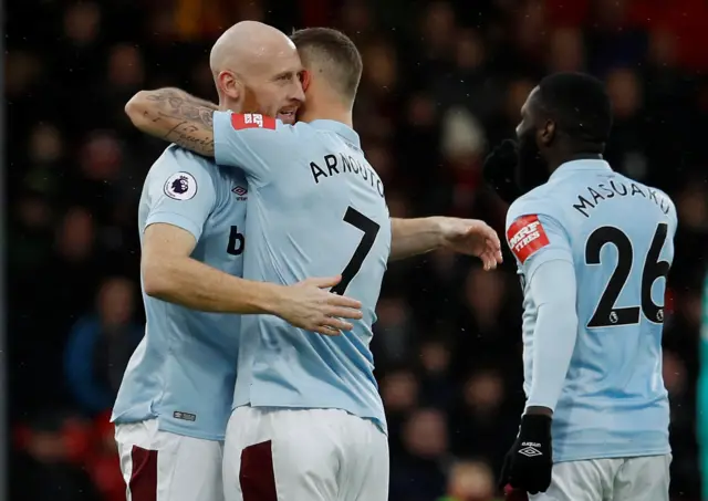 James Collins celebrates