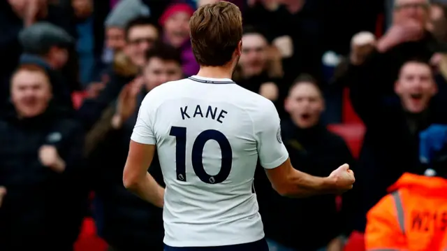 Harry Kane celebrates