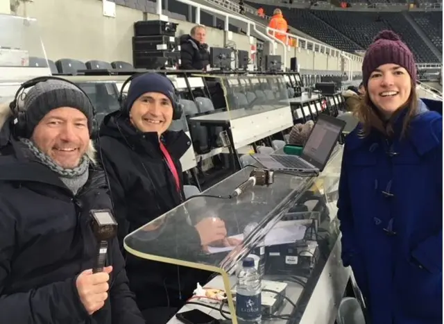 Alan Shearer, John Murray and Caroline Barker