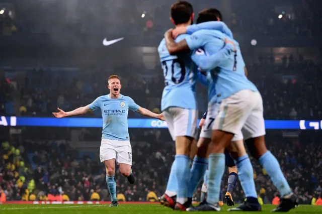 Manchester City celebrate