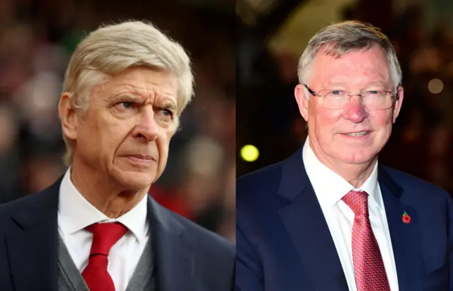 Arsene Wenger and Alex Ferguson