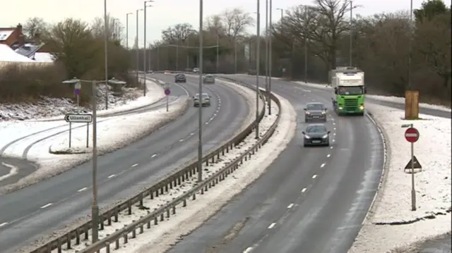 Snowy roads