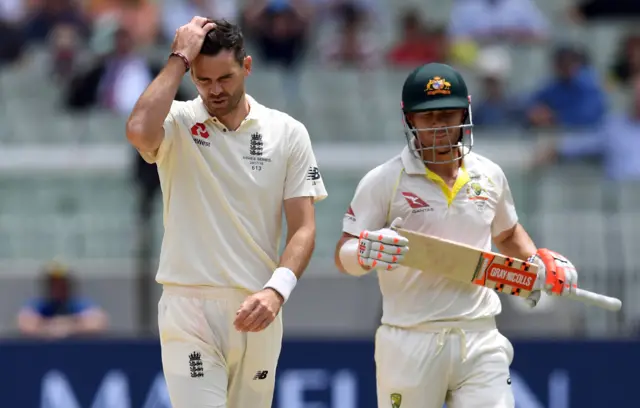 James Anderson and David Warner