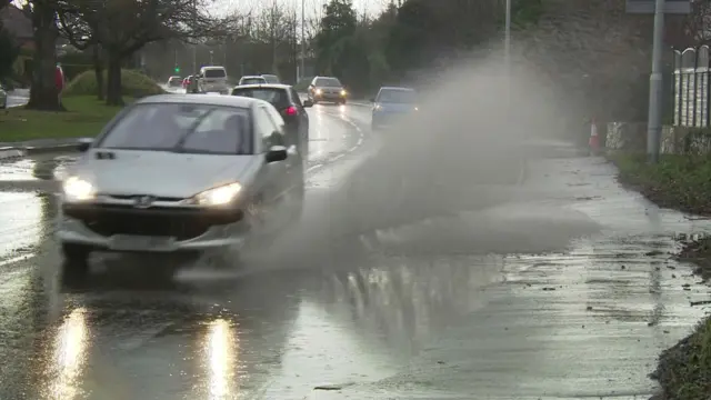 Flooded road