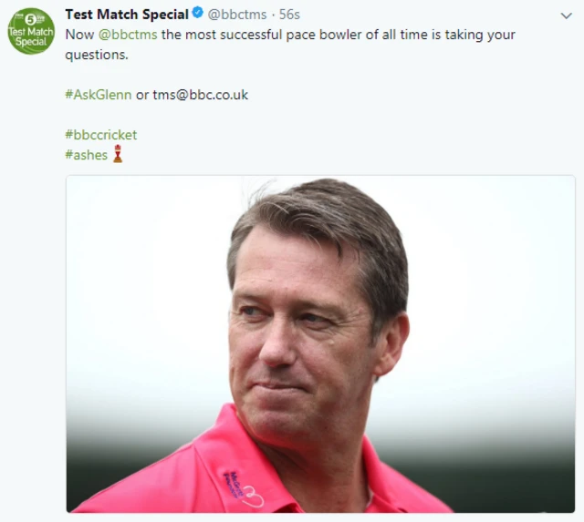 Glenn McGrath tweet