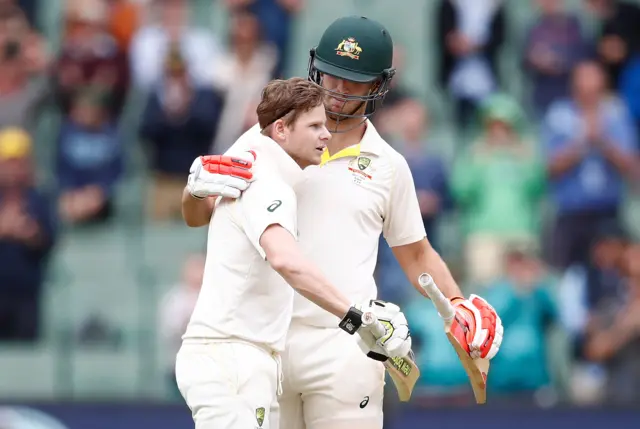 Steve Smith and Mitchell Marsh