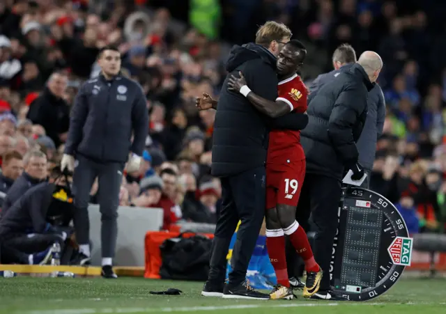 Jurgen Klopp and  Sadio Mane