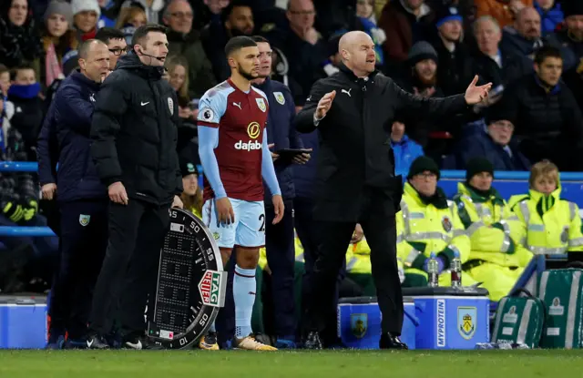 Nahki Wells prepares to come on as a substitute