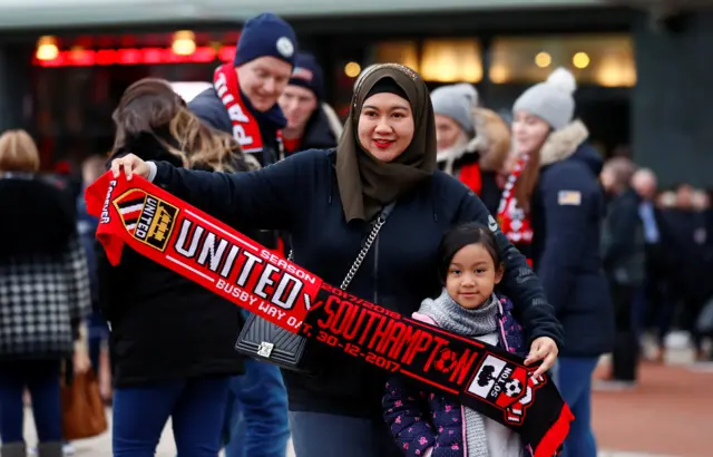 Fans at Old Trafford