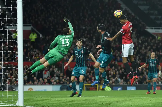 Rashford header