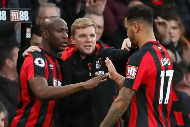 Eddie Howe and Benik Afobe