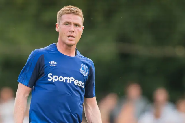 James McCarthy playing for Everton in pre-season