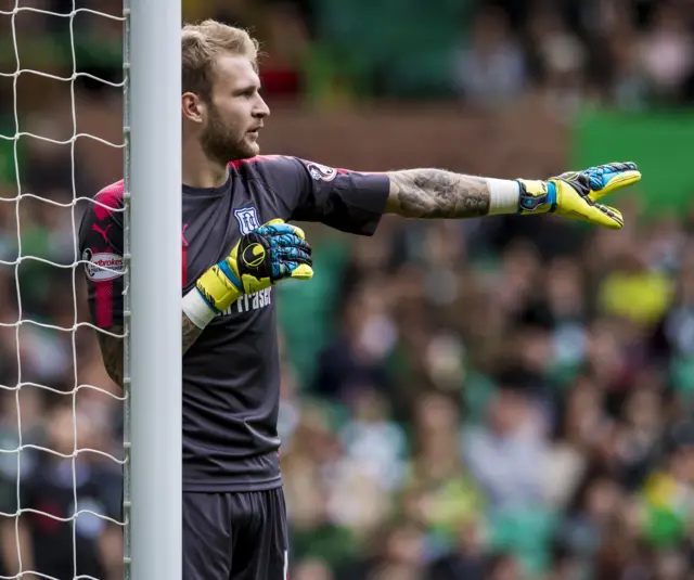 Dundee goalkeeper Scott Bain