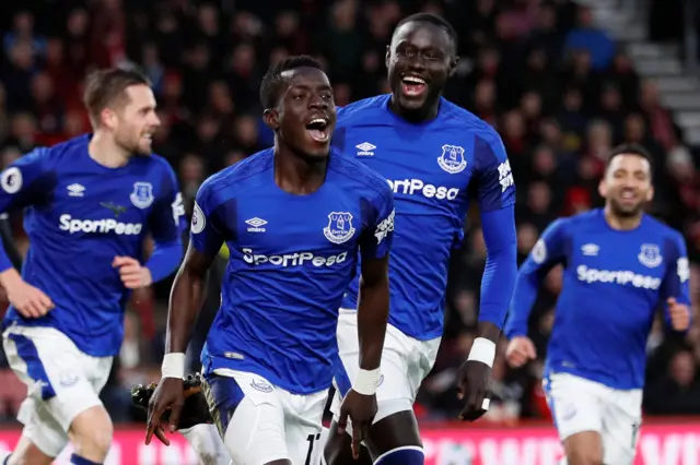 Everton celebrate