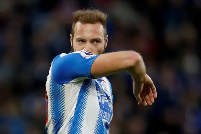 Laurent Depoitre reacts