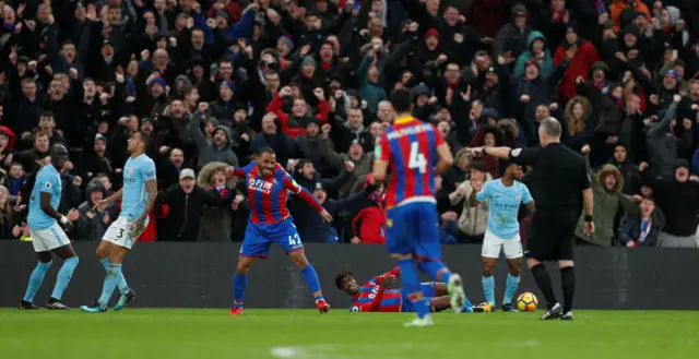 Crystal Palace earn a penalty