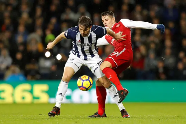 Granit Xhaka and Jay Rodriguez