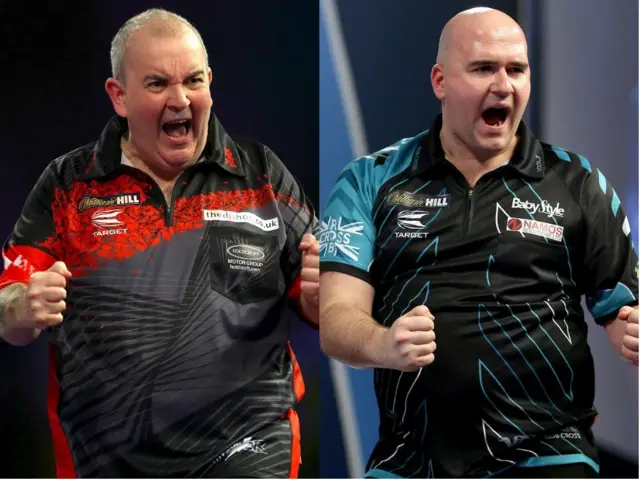 Phil Taylor and Rob Cross