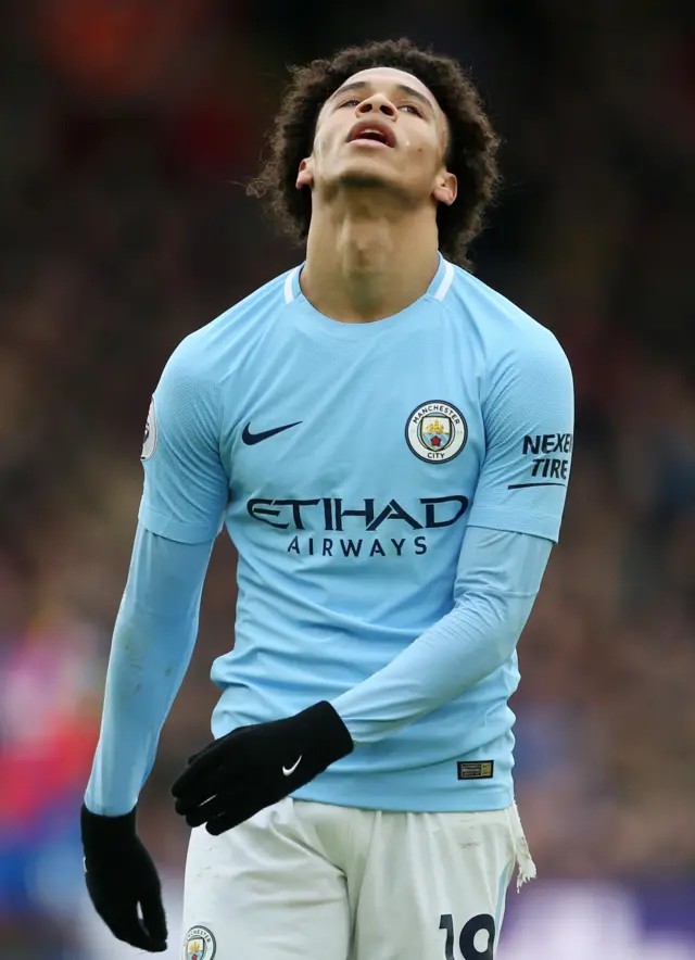 Leroy Sane is booked