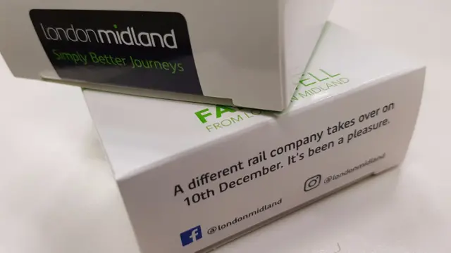 Farewell cake from London Midland